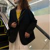 Blazers Womens Autumn Basic Outwear Notched Single Breasted Solid Casual Daily Korean Style Female Office Lady Tops