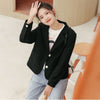 Blazers Womens Autumn Korean Style Office Lady Daily Classic Single Breasted Elegant Casual Female Simple All-match Chic