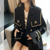 Blazers Womens Autumn Outwear Elegant Double Breasted Loose Korean Style Ladies Temperament Female  Trendy Harajuku