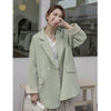 Blazers Womens Elegant Trendy Kroean Style 3XL Ladies Retro Leisure Daily All-match Double Breasted Patchwork Cuff Tender