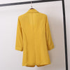 Blazers Womens  Loose Casual Solid Thin Baggy 4XL Korean Style Single Button Pockets Female Chic Breathable Ins
