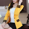 Blazers and Jackets Women 2022 Spring Autumn Yellow White Female Blazer Office Elegant Coat Women Outerwear Femme Blaser