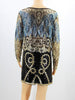 Bling Bling Women Body Crop Top Blouse Feminina Floral Check Embroidered Lace Mesh Long Sleeve Sequined Beaded Short Shirt Top