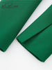 BlingBlingee Autumn 2023 OL Style Women Green Suit Jacket Traf Double Breasted Slim Blazers Female Elegant Chic Tops Coats