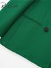 BlingBlingee Autumn 2023 OL Style Women Green Suit Jacket Traf Double Breasted Slim Blazers Female Elegant Chic Tops Coats