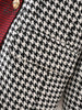 BlingBlingee Black Red Patchwork Houndstooth Casual Blazers 2022 Autumn Winter Double Breasted Women Straight Jacket Female Coat