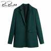BlingBlingee Spring Autumn ZA 2 Pieces Vintage Blazer Suit 2022 Office Lady Coat Pants Elegant Design Women Basic Urban Outfits