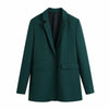 BlingBlingee Spring Autumn ZA 2 Pieces Vintage Blazer Suit 2022 Office Lady Coat Pants Elegant Design Women Basic Urban Outfits