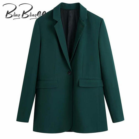 BlingBlingee Spring Autumn ZA 2 Pieces Vintage Blazer Suit 2022 Office Lady Coat Pants Elegant Design Women Basic Urban Outfits