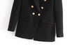 BlingBlingee Za 2022 Autumn Winter Woman Traf Coats OL Style Slim Blazers Ornate Buttons Female Casual Tweed Woolen Long Jacket