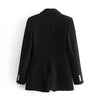 BlingBlingee Za 2022 Autumn Winter Woman Traf Coats OL Style Slim Blazers Ornate Buttons Female Casual Tweed Woolen Long Jacket
