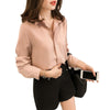 Blouse Women Office OL Style Shirts Tops Casual Long Sleeve Chiffon Blouses Femme Blusa