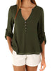 Blouses Women New Fashion Casual V-neck Summer Blouse long-sleeved Loose Shirt Blusa Feminina Vestidos De Festa LBD3185