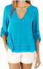 Blouses Women New Fashion Casual V-neck Summer Blouse long-sleeved Loose Shirt Blusa Feminina Vestidos De Festa LBD3185