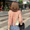 Blouses Women Temperament Leisure Floral Summer Spring Feminino Chic Tops Floral Retro All-match V-Neck Woman Shirts Ruffles