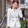 Blue Blazer Women Spring High End Temperament Business Formal Long Sleeve Jacket Office Ladies Work Coat