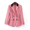 Blue Blazer Women Spring High End Temperament Business Formal Long Sleeve Jacket Office Ladies Work Coat