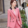 Blue Blazer Women Spring High End Temperament Business Formal Long Sleeve Jacket Office Ladies Work Coat