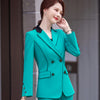 Blue Blazer Women Spring High End Temperament Business Formal Long Sleeve Jacket Office Ladies Work Coat