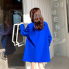 Blue Casual Suit Solid Color Jacket Women's Spring and Autumn Korean Style Loose Small Suit Top Trendy