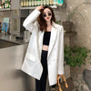 Blue Casual Suit Solid Color Jacket Women's Spring and Autumn Korean Style Loose Small Suit Top Trendy