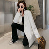Blue Casual Suit Solid Color Jacket Women's Spring and Autumn Korean Style Loose Small Suit Top Trendy