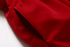Blue Red Velvet Dress Winter Dresses Women 2022 Autumn Vestidos Woman Slash Neck Ball Gown Party Dress Mujer With Pocket