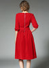 Blue Red Velvet Dress Winter Dresses Women 2022 Autumn Vestidos Woman Slash Neck Ball Gown Party Dress Mujer With Pocket