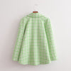 Bmissingyou Green Plaid Lapel Double-breasted Suit Blazer Women's Autumn Oversized Jacket with Pockets Casual Lady Outwear