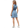 Bodycon dress for women Square Neck Black Dress Women Elegant Cotton Side Split Dress Mini Ladies Basic