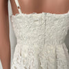 Bohemiah Lace Dress Summer Women Elegant Fit and Flare White Party Beach Dresses Long Spaghetti Dress Z0011