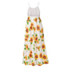 Bohemian Floral Print Beach Long Dresses Women Sleeveless Sling Lace Backless 2023 Summer Maxi Vestidos Woman Dress Undefined