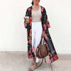 Bohemian Printed Maxi Kimono Women's Summer Blouses ZANZEA 2023 Casual Long Sleeve Cover Up Female Floral Tunic Cardigan Tops