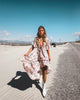 Bohemian style open waist print holiday dress 19 summer knot beach skirt swing skirt m9-0059