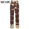 Bold Shade Grunge Streetwear Indie Jeans Tie Dye Skater Denim Pants Boyfriend Jeans 90s Teen Girls Style Y2K Bottom Fall