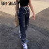 Bold Shade Grunge Streetwear Indie Jeans Tie Dye Skater Denim Pants Boyfriend Jeans 90s Teen Girls Style Y2K Bottom Fall