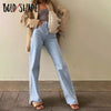 Bold Shade Streetwear Vintage Women 90s Denim Pants High Waist Long Straight Baggy Jeans Skater Girl Style Fall Winter Trousers
