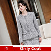 Boliyae 2023 Women Suit Jacket Blazer Femme Plaszcz Wiosenny Damski Sobrecamisa Cuadros Plaid Checkered Blazer Coat