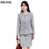 Boliyae 2023 Women Suit Jacket Blazer Femme Plaszcz Wiosenny Damski Sobrecamisa Cuadros Plaid Checkered Blazer Coat