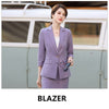 Boliyae Suits with Skirt 2 Piece Set Women Office Blazers Spring and Autumn Female Stripe Jacket Tops Work Clothes Trf