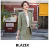 Boliyae Suits with Skirt 2 Piece Set Women Office Blazers Spring and Autumn Female Stripe Jacket Tops Work Clothes Trf