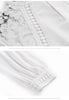 Boollili Women's Blouse Spring Autumn Blouses 2023 Womens Tops and Blouse Vintage Chiffon Lace Blouse White Shirt Camisas Mujer