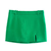 BoozRey Fall Winter Two Piece Sets Womens Outifits Dress Sets Green Tops Suit with Small Split Skirt Skirts Womens 2023