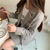 BornSra Chic Two-pieces Set Women Skirt Suit Loose Jacket & Pencil Skirt Casual Female Blazer Sets Women Blazer suit 2022 Summer