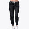 BornToGirl Woman Casual Jeans 2022 Spring Summer Women's Elastic High Waist Black Blue Jeans Denim Pants