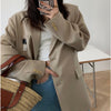 Bornladies 2023 Office Ladies Loose Blazer Suit Single Breasted Female Oversized Suit Jacket Women Korean Full Sleeve Outwear