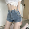 Bottoms Summer Bandage Sexy Denim Shorts Women Streetwear High Waist Lace Up Casual Zip Black Goth Club Fashion