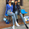 Boyfriend Jeans Oversize Pants For Women Skinny Slim Fit 2022 Woman High Waist Baggy Jeans 2022 Denim Trousers Overalls