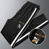 Brand casual pants men's  sports loose pants soft skin friendly pure cotton high-end embroidered pants for men