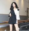 Brand famous Contrast Color off-shoulder casual blazers ,ladies autumn Shirt Style jackets abrigo mujer blazer feminino   jn369